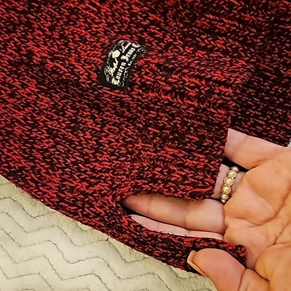 Ralph Lauren Jeans Co Womens Pullover Sweater Red/Black Boat Neck - Picture 7 of 8